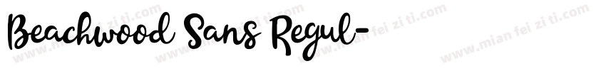 Beachwood Sans Regul字体转换